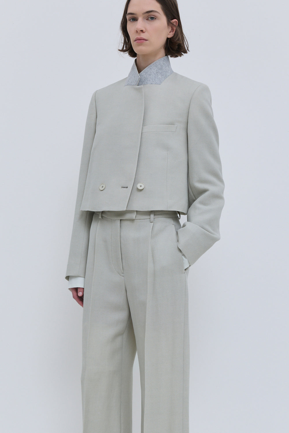 Javas Cropped Tailored Jacket