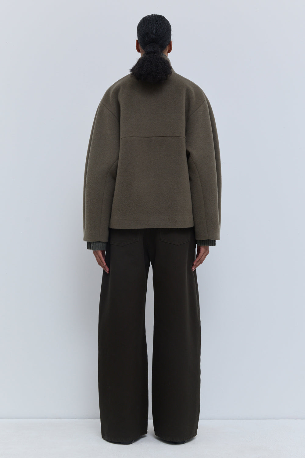 Laurel short jacket with double-button closure