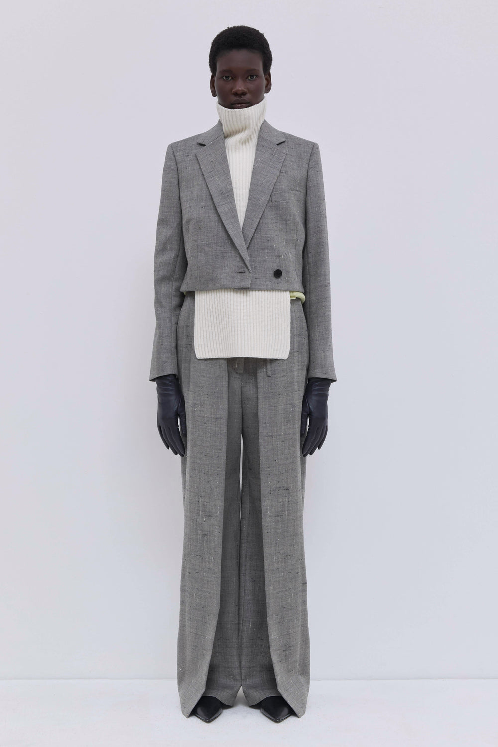 Jordia Cropped Tailored Blazer