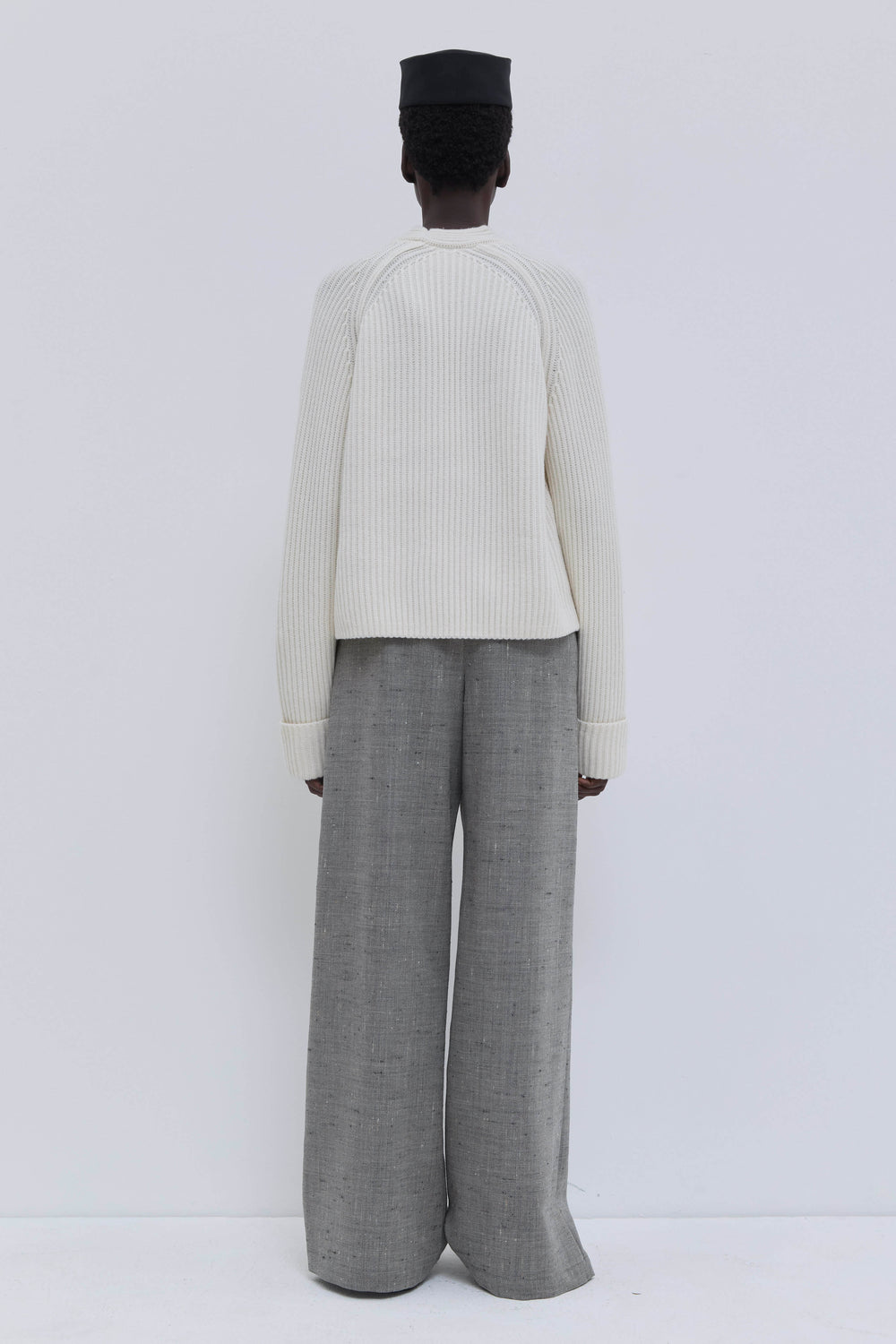 Paire Deep Pleat Wide-Leg Trousers