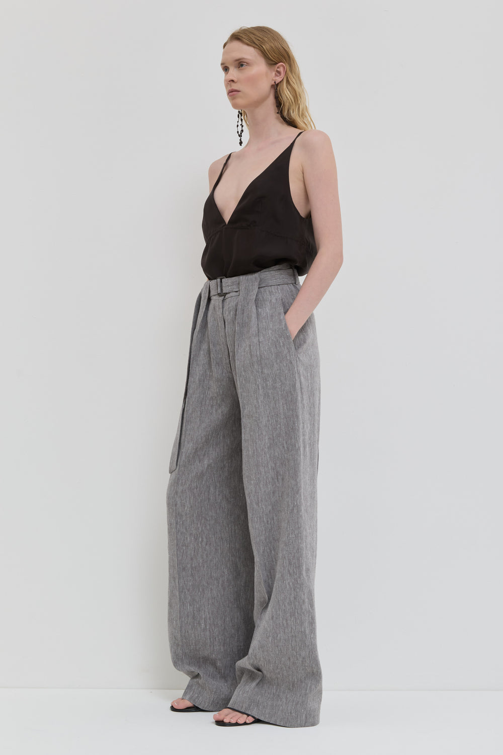 Palesa High Waist Belted Pants